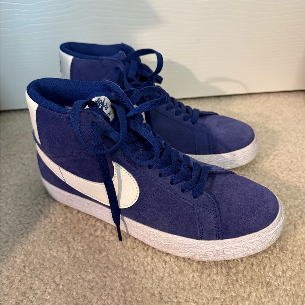 Blue Nike Blazers